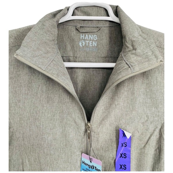 Hang Ten Womens Jacket Size XS Gray UPF‎ 50 Zipper Pockets Hiking Full Zip - Picture 11 of 12